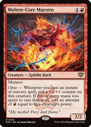 Molten-Core Maestro (SOS-125) - Secrets of Strixhaven Foil