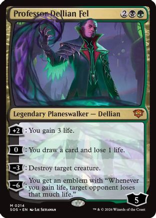 Professor Dellian Fel (SOS-214) - Secrets of Strixhaven