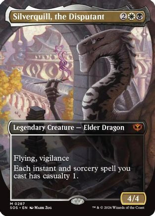Silverquill, the Disputant (Borderless) (SOS-287) - Secrets of Strixhaven