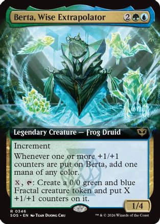 Berta, Wise Extrapolator (Extended Art) (SOS-346) - Secrets of Strixhaven