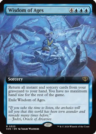 Wisdom of Ages (Extended Art) (SOS-323) - Secrets of Strixhaven Foil