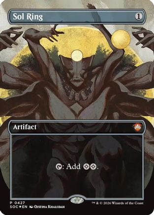 Sol Ring (Borderless) (SOC-427) - Commander: Secrets of Strixhaven Foil