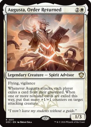 Augusta, Order Returned (SOC-011) - Commander: Secrets of Strixhaven