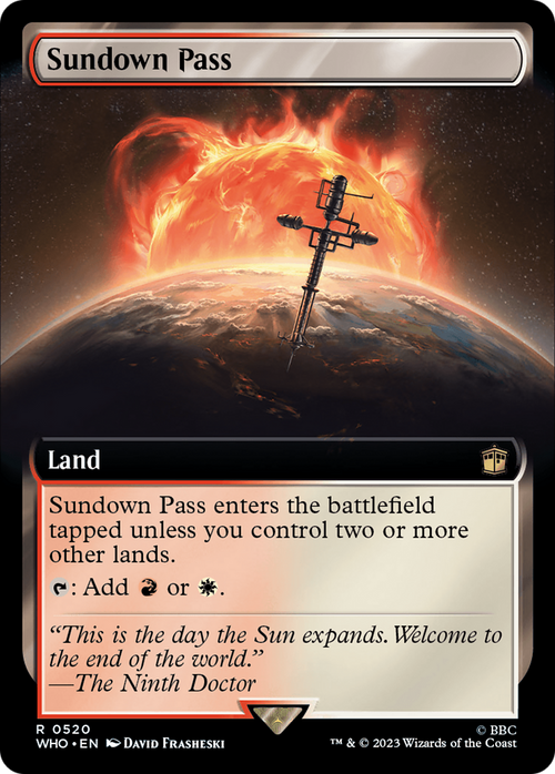 Sundown Pass (Extended Art) (WHO-520) - Doctor Who: (Extended Art)