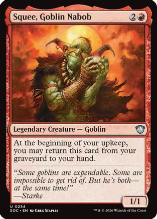Squee, Goblin Nabob (SOC-254) - Commander: Secrets of Strixhaven