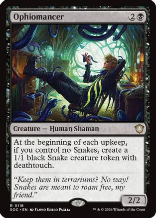Ophiomancer (SOC-118) - Commander: Secrets of Strixhaven