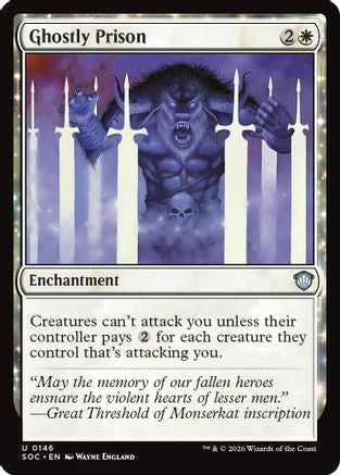 Ghostly Prison (SOC-146) - Commander: Secrets of Strixhaven