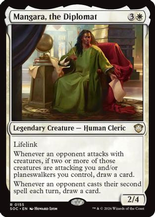 Mangara, the Diplomat (SOC-155) - Commander: Secrets of Strixhaven