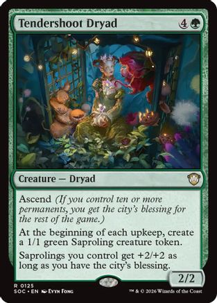 Tendershoot Dryad (SOC-125) - Commander: Secrets of Strixhaven