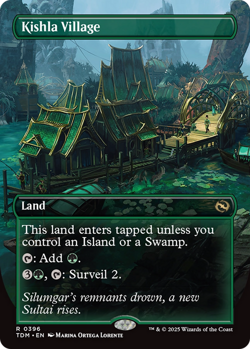 Kishla Village (Borderless) (TDM-396) - Tarkir: Dragonstorm