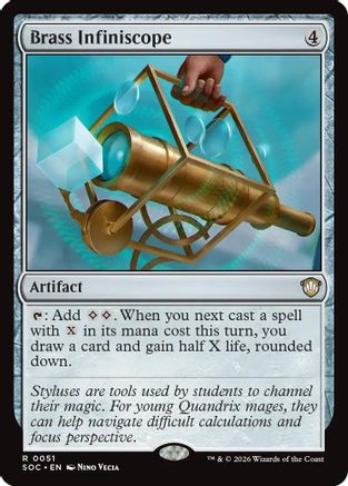 Brass Infiniscope (SOC-051) - Commander: Secrets of Strixhaven