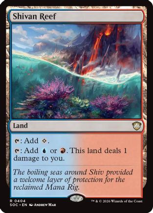 Shivan Reef (SOC-404) - Commander: Secrets of Strixhaven