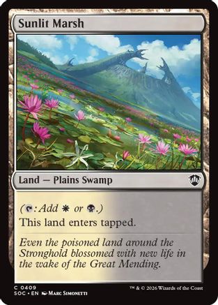 Sunlit Marsh (SOC-409) - Commander: Secrets of Strixhaven