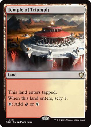 Temple of Triumph (SOC-417) - Commander: Secrets of Strixhaven