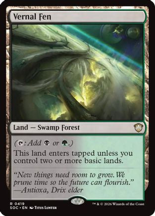 Vernal Fen (SOC-419) - Commander: Secrets of Strixhaven
