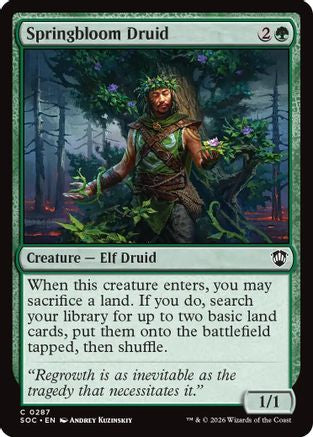Springbloom Druid (SOC-287) - Commander: Secrets of Strixhaven