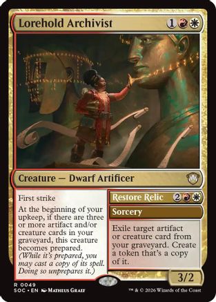 Lorehold Archivist (SOC-049) - Commander: Secrets of Strixhaven