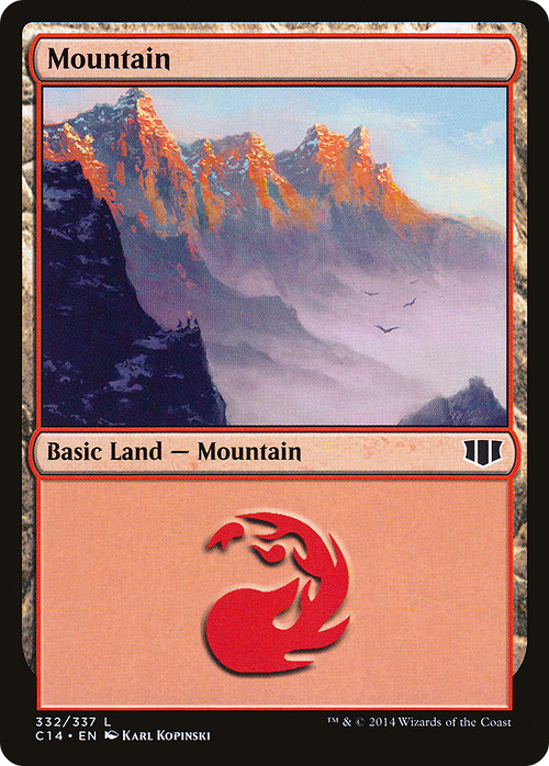 Mountain (332) (C14-332) - Commander 2014
