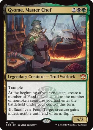 Gyome, Master Chef (SOC-313) - Commander: Secrets of Strixhaven