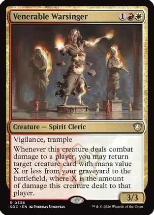 Venerable Warsinger (SOC-336) - Commander: Secrets of Strixhaven