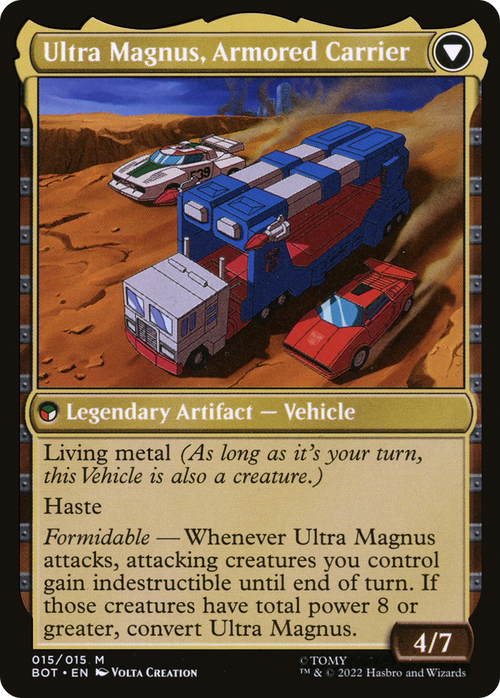 Ultra Magnus, Tactician (BOT-015) - Transformers: (convertdfc)
