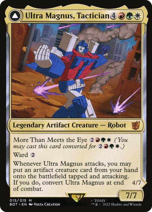 Ultra Magnus, Tactician (BOT-015) - Transformers: (convertdfc)