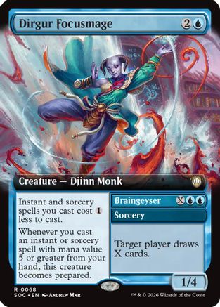 Dirgur Focusmage (Extended Art) (SOC-068) - Commander: Secrets of Strixhaven