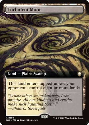 Turbulent Moor (Extended Art) (SOC-104) - Commander: Secrets of Strixhaven