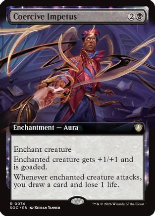 Coercive Impetus (Extended Art) (SOC-074) - Commander: Secrets of Strixhaven