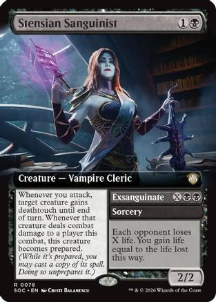 Stensian Sanguinist (Extended Art) (SOC-078) - Commander: Secrets of Strixhaven