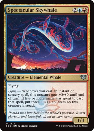 Spectacular Skywhale (SOS-229) - Secrets of Strixhaven Foil