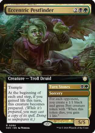 Eccentric Pestfinder (Extended Art) (SOC-094) - Commander: Secrets of Strixhaven
