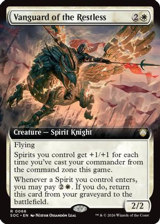 Vanguard of the Restless (Extended Art) (SOC-066) - Commander: Secrets of Strixhaven