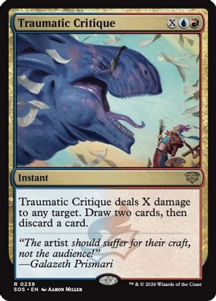 Traumatic Critique (SOS-239) - Secrets of Strixhaven Foil