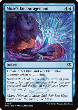 Muse's Encouragement (SOS-061) - Secrets of Strixhaven