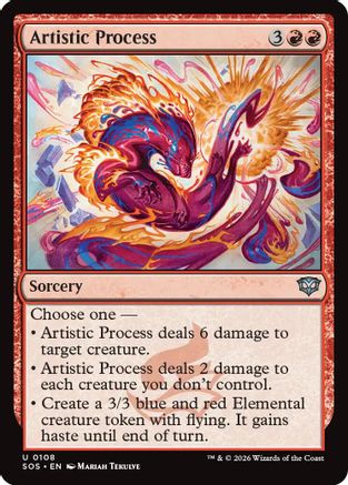 Artistic Process (SOS-108) - Secrets of Strixhaven Foil
