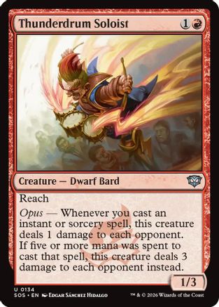 Thunderdrum Soloist (SOS-134) - Secrets of Strixhaven Foil