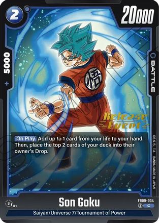 Son Goku - FB09-034 (FB09-034) - Dual Evolution Release Event Cards