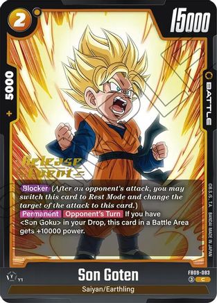 Son Goten (FB09-083) - Dual Evolution Release Event Cards