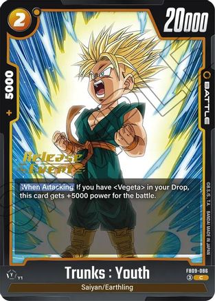 Trunks : Youth (FB09-086) - Dual Evolution Release Event Cards