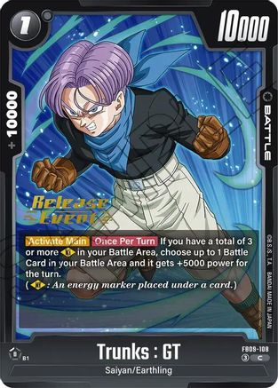 Trunks : GT - FB09-108 (FB09-108) - Dual Evolution Release Event Cards