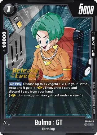 Bulma : GT (FB09-115) - Dual Evolution Release Event Cards