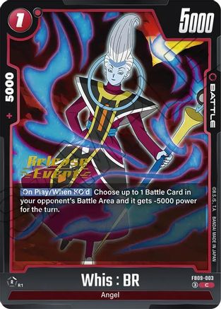 Whis : BR (FB09-003) - Dual Evolution Release Event Cards