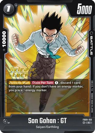 Son Gohan : GT - FB09-103 (FB09-103) - Dual Evolution Release Event Cards