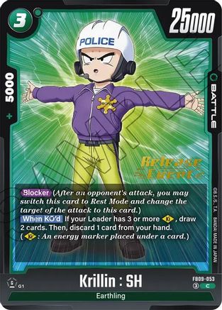 Krillin : SH (FB09-053) - Dual Evolution Release Event Cards