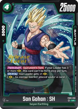 Son Gohan : SH - FB09-058 (FB09-058) - Dual Evolution Release Event Cards