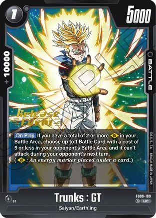 Trunks : GT - FB09-109 (FB09-109) - Dual Evolution Release Event Cards