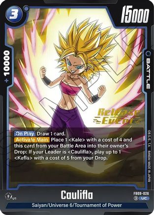 Caulifla (FB09-026) - Dual Evolution Release Event Cards