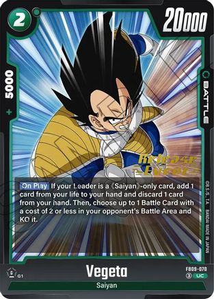 Vegeta - FB09-070 (FB09-070) - Dual Evolution Release Event Cards