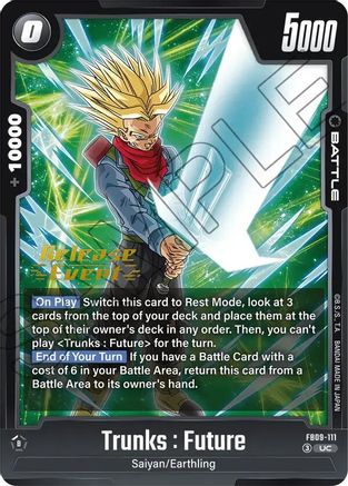 Trunks : Future (FB09-111) - Dual Evolution Release Event Cards